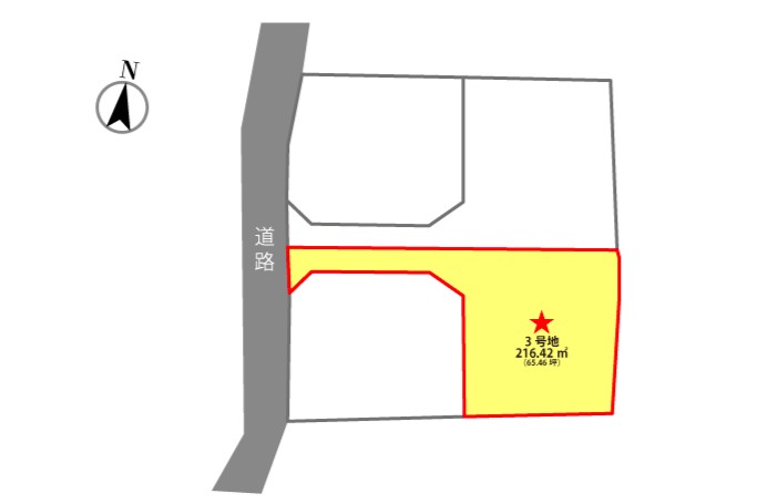 御殿場市二の岡1丁目（3号地/全4区画）